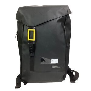 National Geographic Expeditions Black Metal Logo Waterproof 20L Backpack Recycle